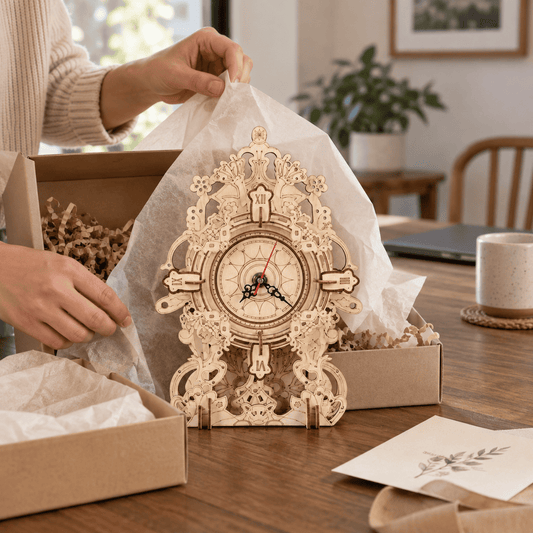 The Artisan Baroque Mechanical Wooden Clock