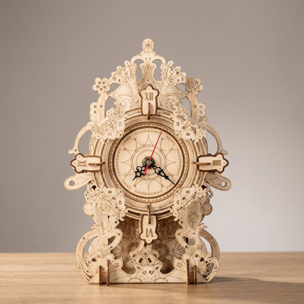 The Artisan Baroque Mechanical Wooden Clock
